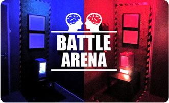 Battle Arena, tím proti tímu. Úniková hra. Escape room v Bratislave Izba číslo 13